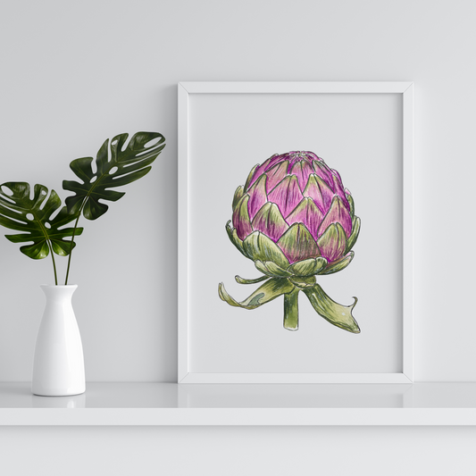 Aquarelle Artichaud