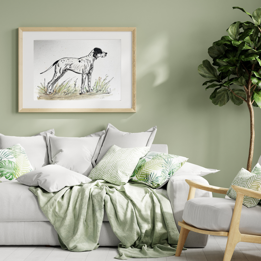 Aquarelle Chien de Chasse